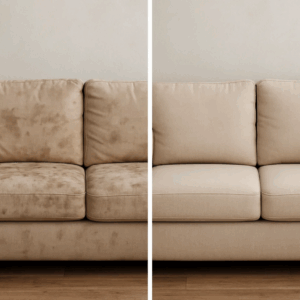 Clean Sofa in cozy living room