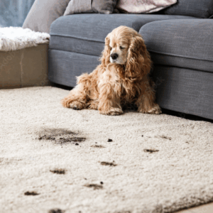 Pet stains on carpet